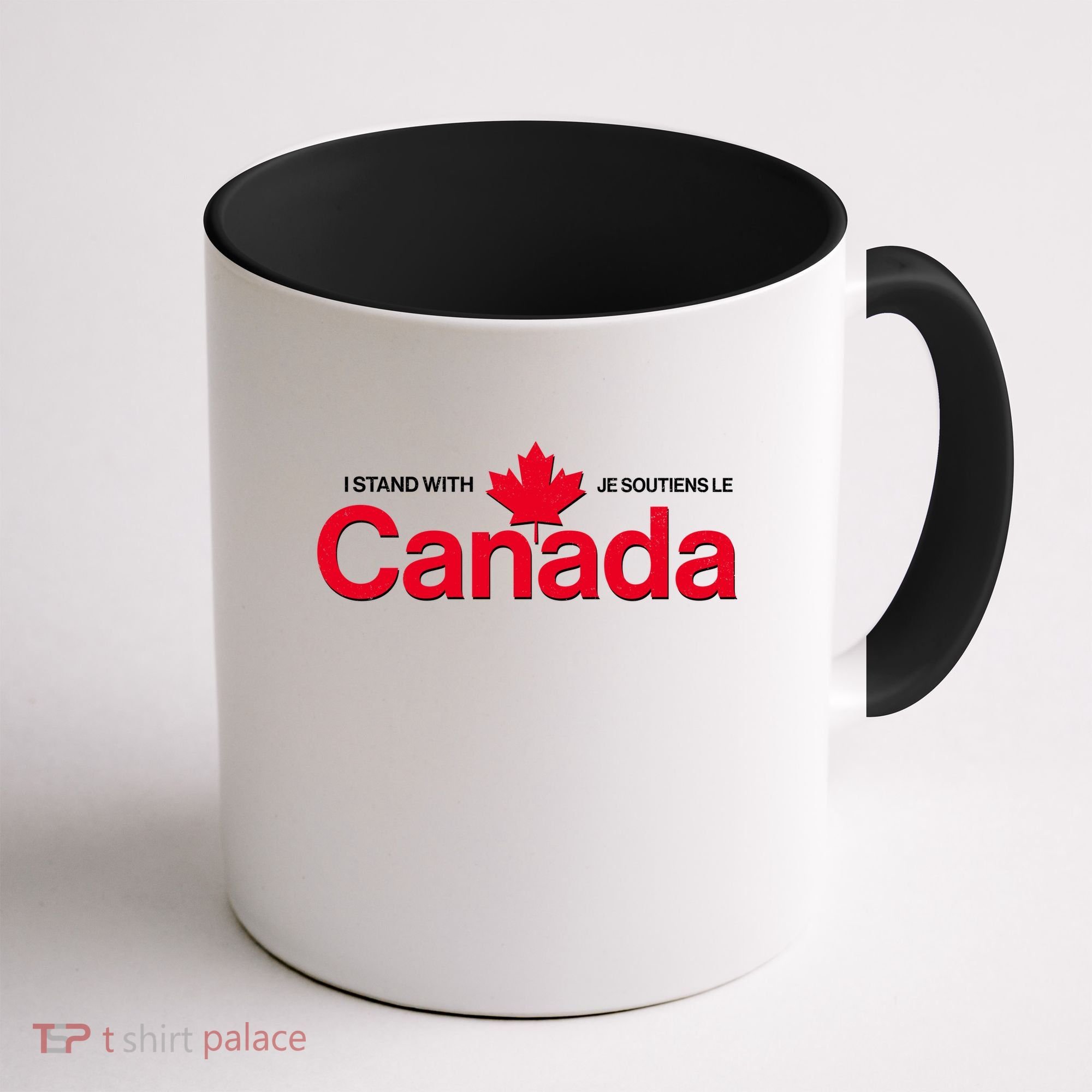 I Stand With Je Soutiens Le Canada English French Coffee Mug