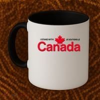 I Stand With Je Soutiens Le Canada English French Coffee Mug thumb 2