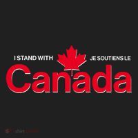 I Stand With Je Soutiens Le Canada English French Beanie thumb 2