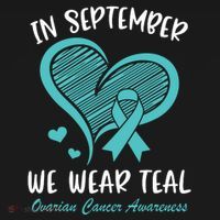 In September We Wear Teal Ovarian Cancer Awareness Heart Women's Tank Top thumb 5