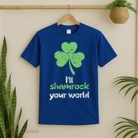 I'll Shamrock Your World Saint St Patrick's Paddys Day Gift T-Shirt thumb 2