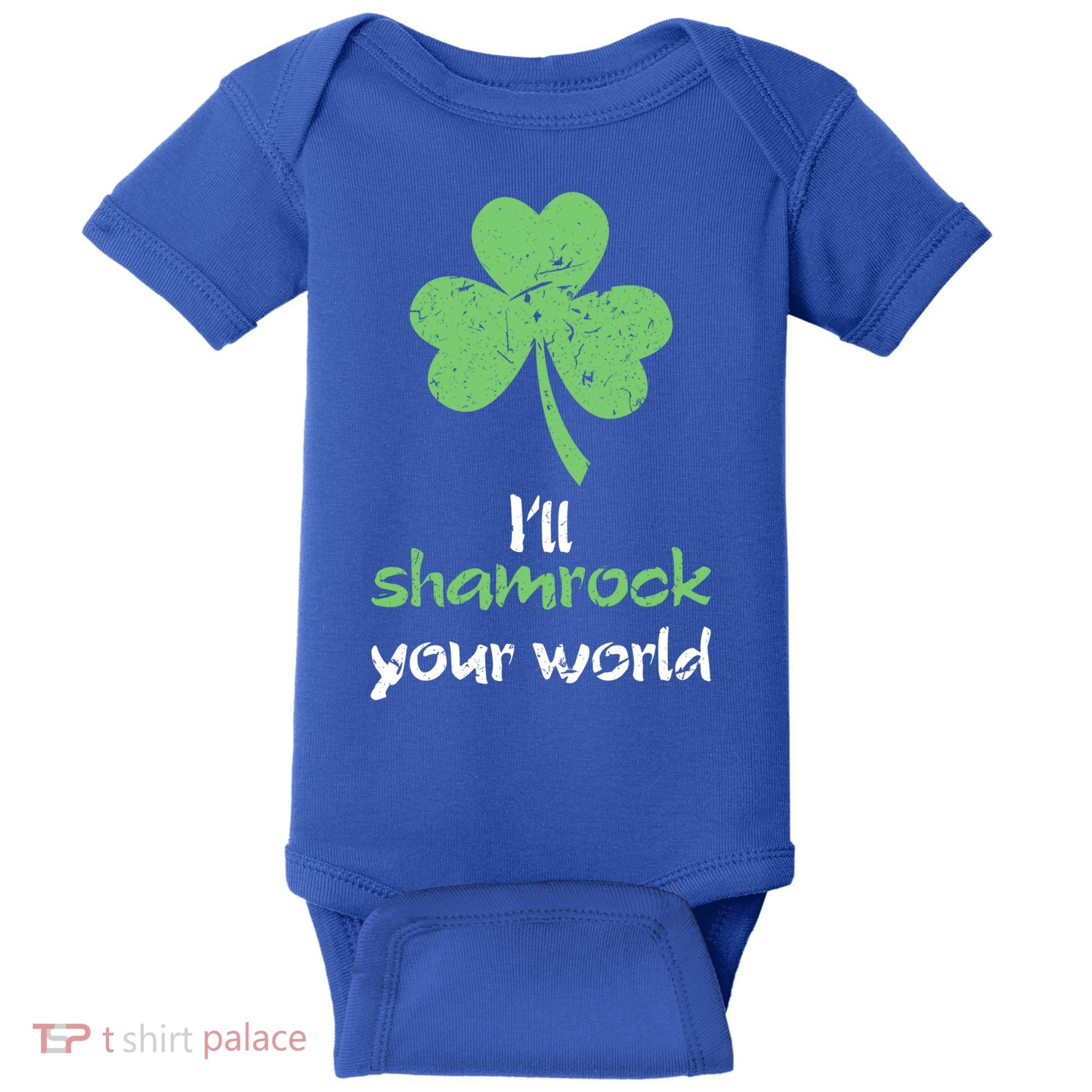 I'll Shamrock Your World Saint St Patrick's Paddys Day Gift Baby Bodysuit
