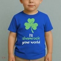 I'll Shamrock Your World Saint St Patrick's Paddys Day Gift Toddler T-Shirt thumb 2