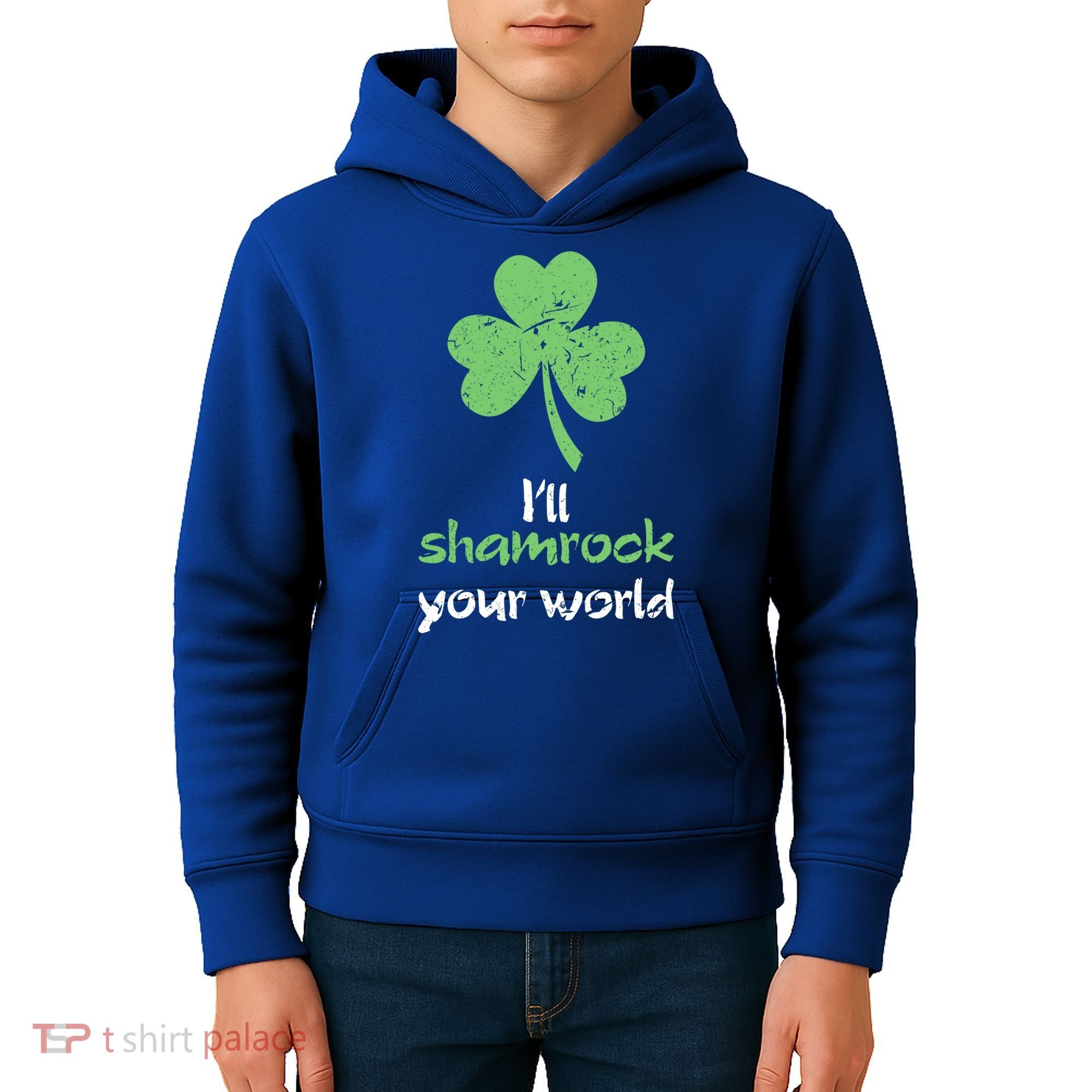 I'll Shamrock Your World Saint St Patrick's Paddys Day Gift Kids Hoodie