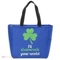 I'll Shamrock Your World Saint St Patrick's Paddys Day Gift Tote Bag thumb 0