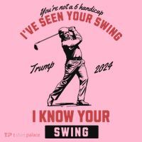 IVe Seen Your Swing I Know Your Swing Trump Golf Coaster thumb 2
