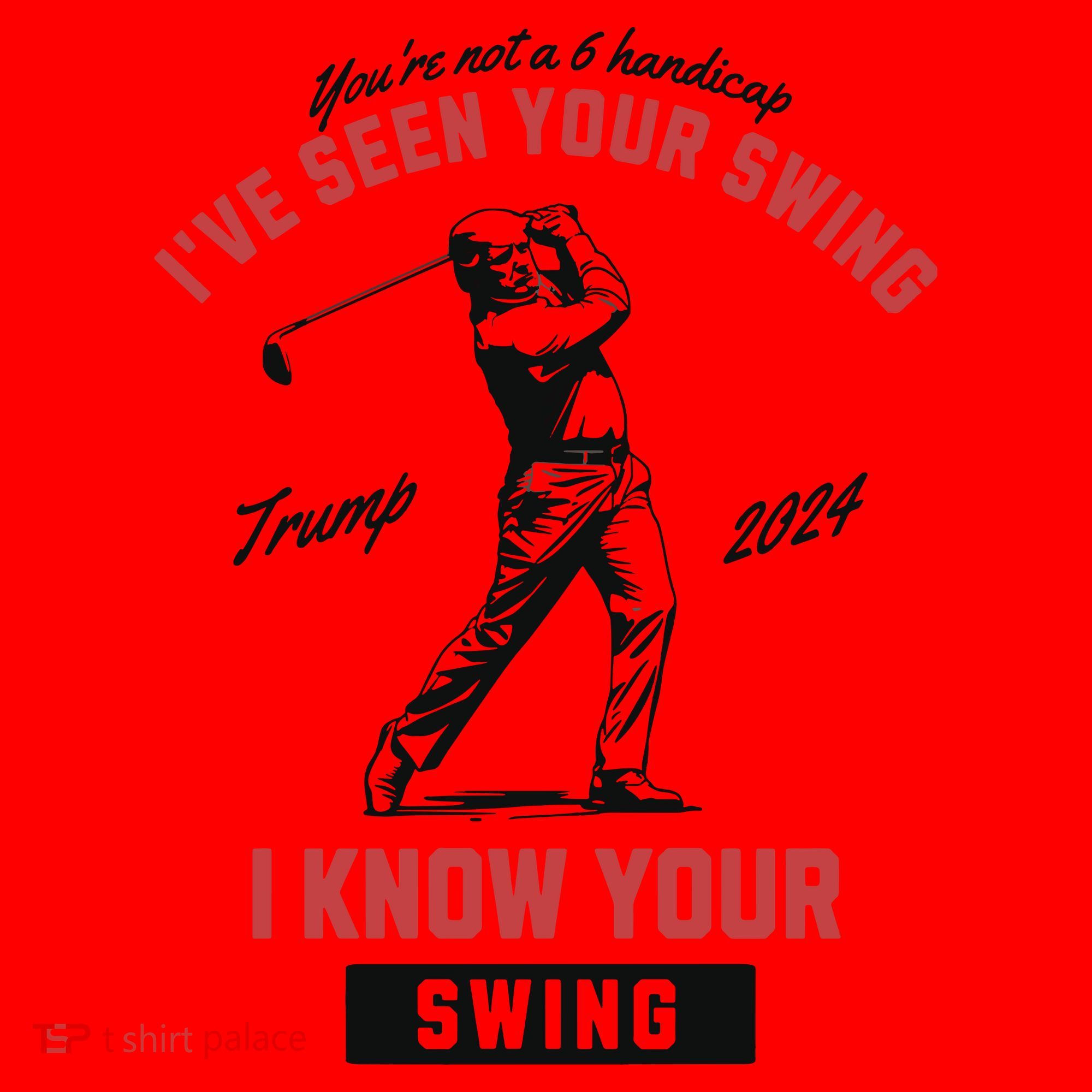 IVe Seen Your Swing I Know Your Swing Trump Golf Santa Hat