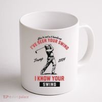IVe Seen Your Swing I Know Your Swing Trump Golf Coffee Mug thumb 1