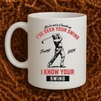 IVe Seen Your Swing I Know Your Swing Trump Golf Coffee Mug thumb 2