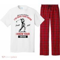 IVe Seen Your Swing I Know Your Swing Trump Golf Pajama Set thumb 0
