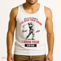 IVe Seen Your Swing I Know Your Swing Trump Golf Tank Top thumb 3