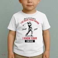 IVe Seen Your Swing I Know Your Swing Trump Golf Toddler T-Shirt thumb 2