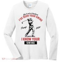 IVe Seen Your Swing I Know Your Swing Trump Golf Women's Long Sleeve Shirt thumb 0