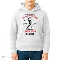 IVe Seen Your Swing I Know Your Swing Trump Golf Kids Hoodie thumb 4