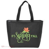It's Spring Y'all Flower Tote Bag thumb 0