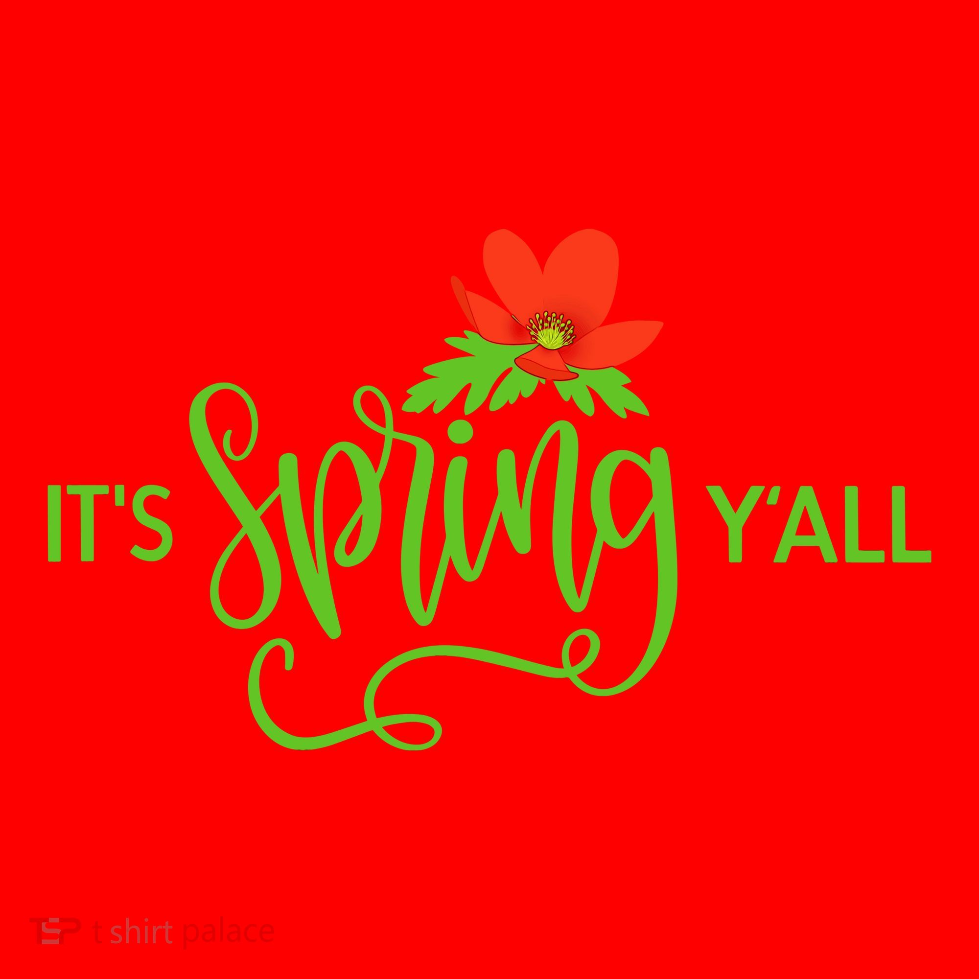 It's Spring Y'all Flower Santa Hat