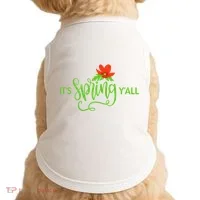 It's Spring Y'all Flower Doggie Tank thumb 0