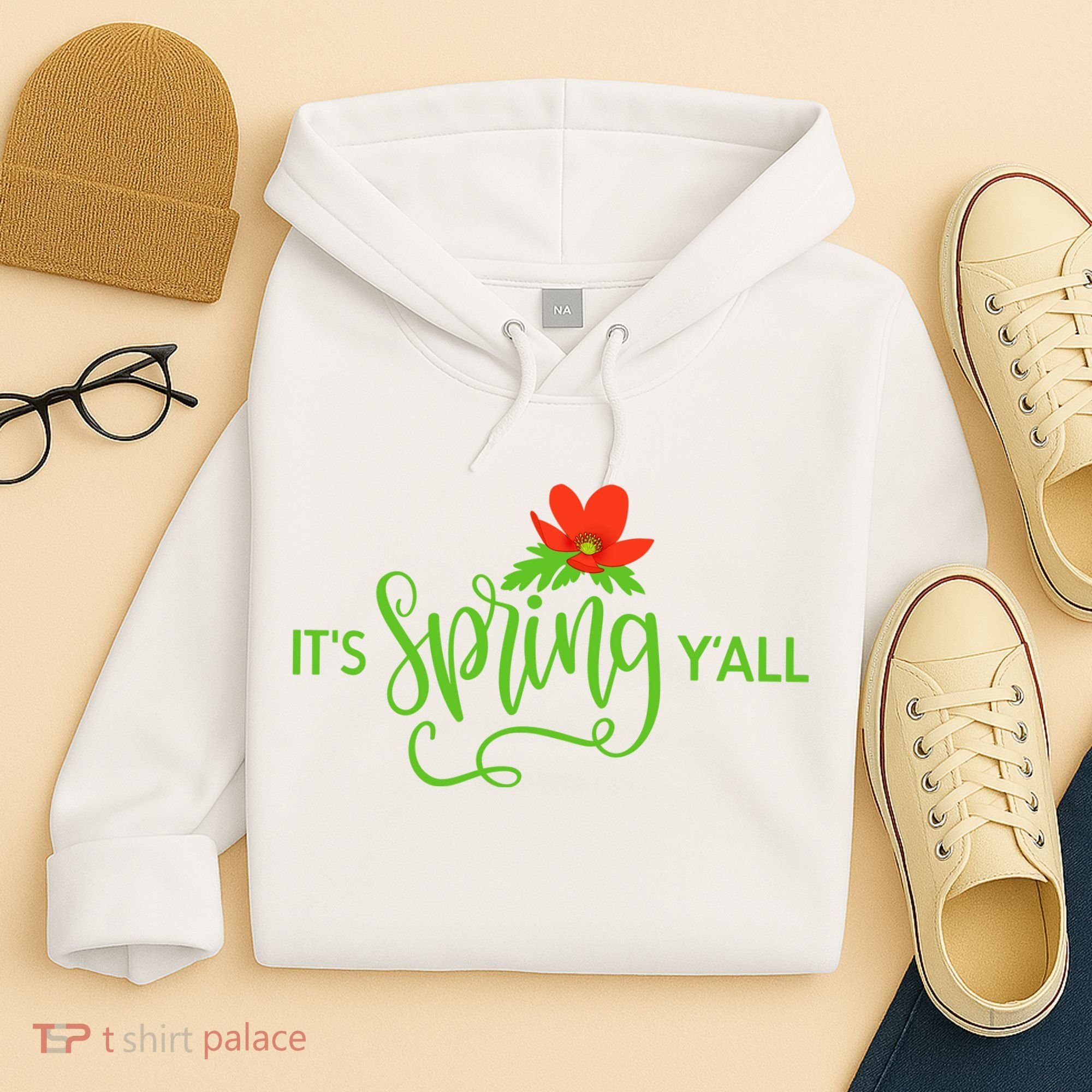 It's Spring Y'all Flower Hoodie