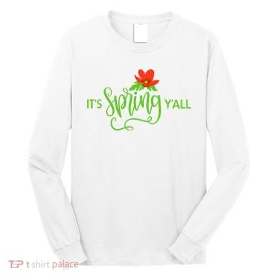 It's Spring Y'all Flower Long Sleeve Shirt