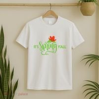 It's Spring Y'all Flower T-Shirt thumb 2