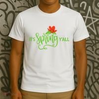 It's Spring Y'all Flower T-Shirt thumb 3