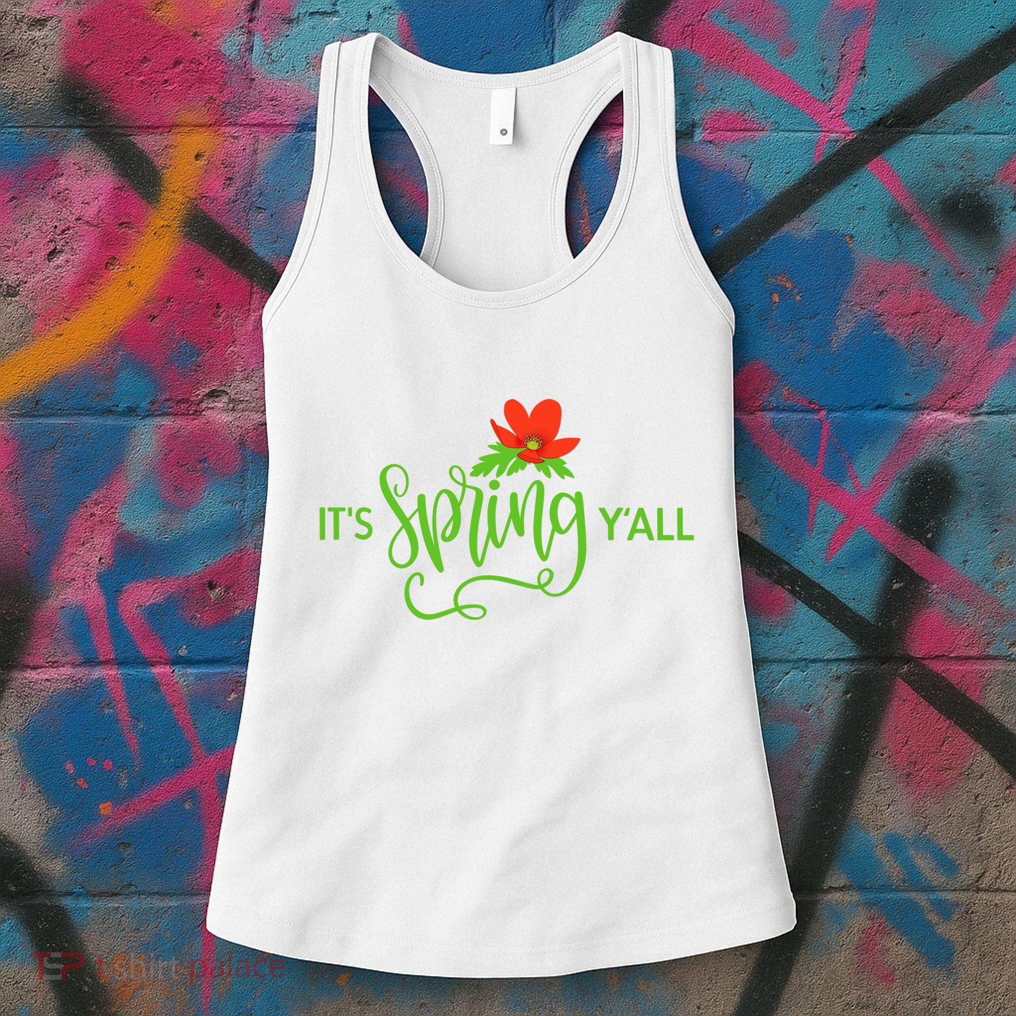 It's Spring Y'all Flower Women's Tank Top
