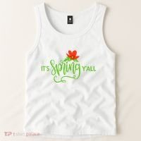 It's Spring Y'all Flower Tank Top thumb 2