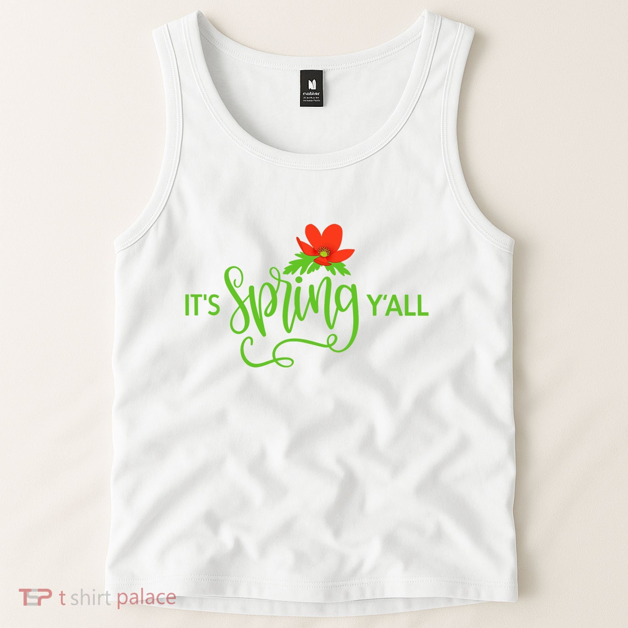 It's Spring Y'all Flower Tank Top