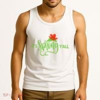 It's Spring Y'all Flower Tank Top thumb 3