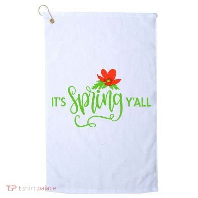 It's Spring Y'all Flower Golf Towel