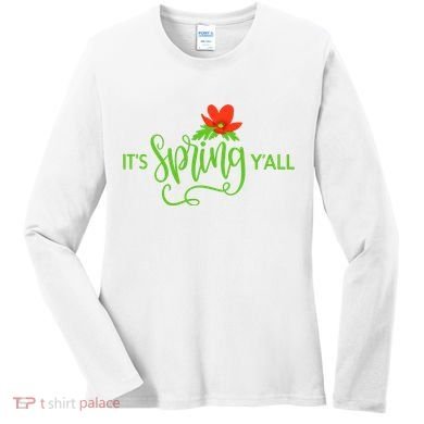 It's Spring Y'all Flower Women's Long Sleeve Shirt