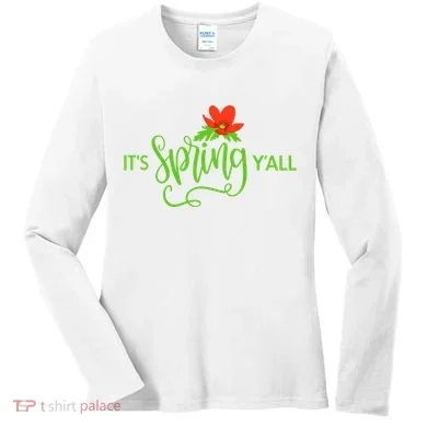 It's Spring Y'all Flower Women's Long Sleeve Shirt