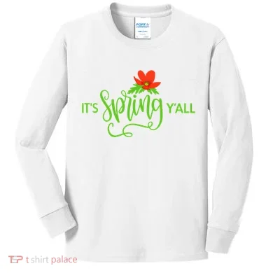 It's Spring Y'all Flower Kids Long Sleeve Shirt