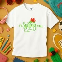 It's Spring Y'all Flower Kids T-Shirt thumb 3
