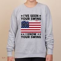 IVe Seen Your Swing I Know Your Swing Funny Golf Women's Sweatshirt thumb 0