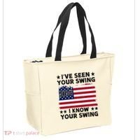 IVe Seen Your Swing I Know Your Swing Funny Golf Tote Bag thumb 2