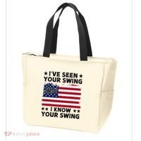 IVe Seen Your Swing I Know Your Swing Funny Golf Tote Bag thumb 3
