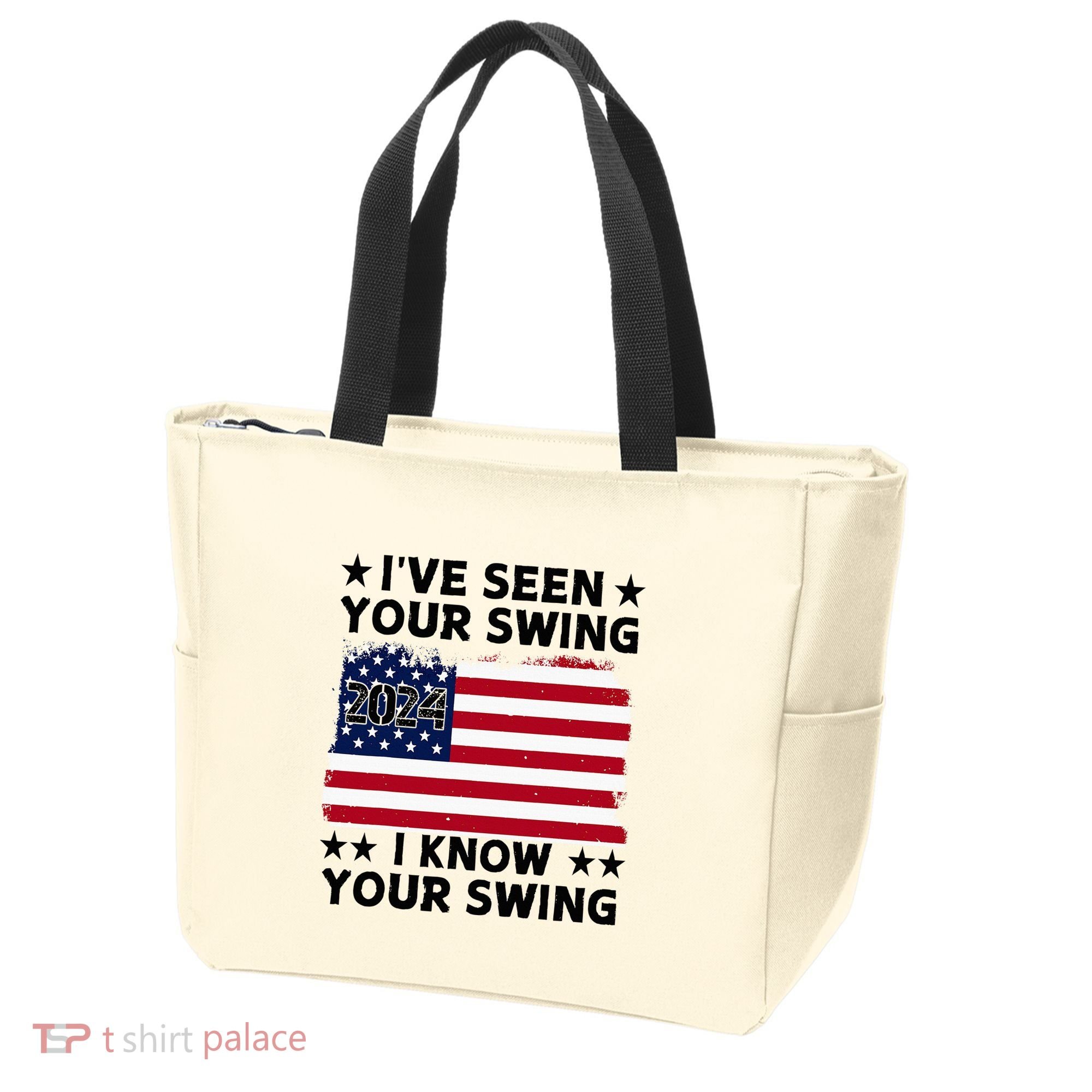 IVe Seen Your Swing I Know Your Swing Funny Golf Tote Bag