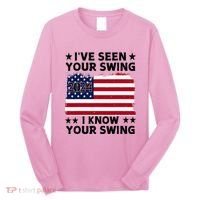IVe Seen Your Swing I Know Your Swing Funny Golf Long Sleeve Shirt thumb 0