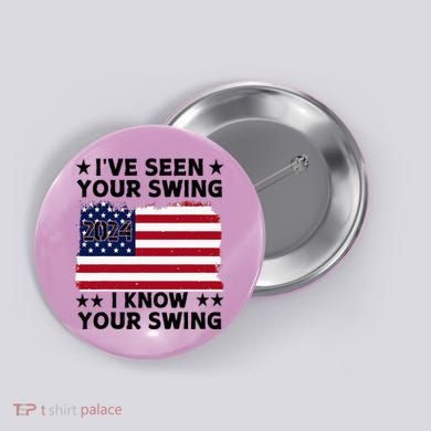 IVe Seen Your Swing I Know Your Swing Funny Golf Button