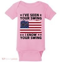 IVe Seen Your Swing I Know Your Swing Funny Golf Baby Bodysuit thumb 0