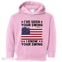 IVe Seen Your Swing I Know Your Swing Funny Golf Toddler Hoodie thumb 0