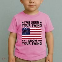 IVe Seen Your Swing I Know Your Swing Funny Golf Toddler T-Shirt thumb 2