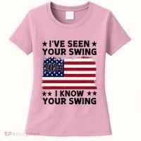 IVe Seen Your Swing I Know Your Swing Funny Golf Women's T-Shirt thumb 0