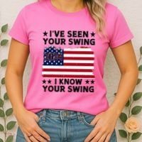 IVe Seen Your Swing I Know Your Swing Funny Golf Women's T-Shirt thumb 2