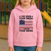 IVe Seen Your Swing I Know Your Swing Funny Golf Kids Hoodie thumb 3