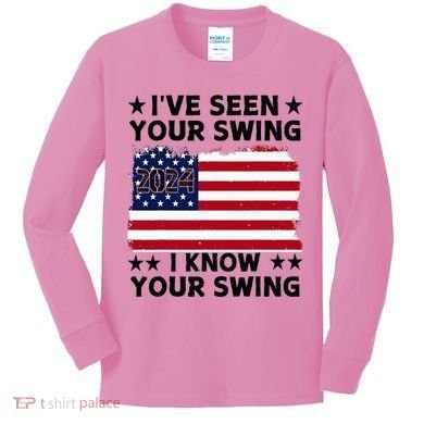 IVe Seen Your Swing I Know Your Swing Funny Golf Kids Long Sleeve Shirt