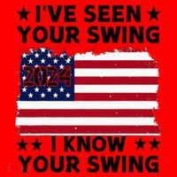 IVe Seen Your Swing I Know Your Swing Funny Golf Santa Hat thumb 1