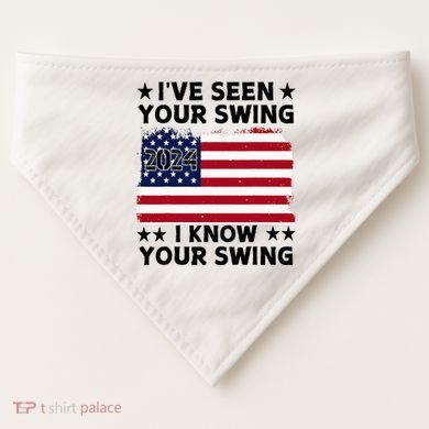 IVe Seen Your Swing I Know Your Swing Funny Golf USA-Made Doggie Bandana