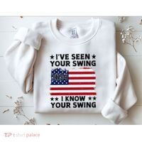 IVe Seen Your Swing I Know Your Swing Funny Golf Sweatshirt thumb 2
